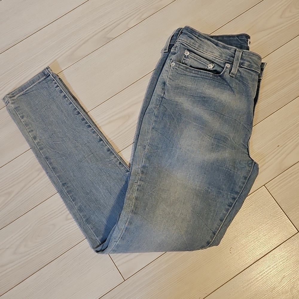 Levi's Womens Size 8 M Pockets Skinny Denim Blue Jeans Leggings stretch